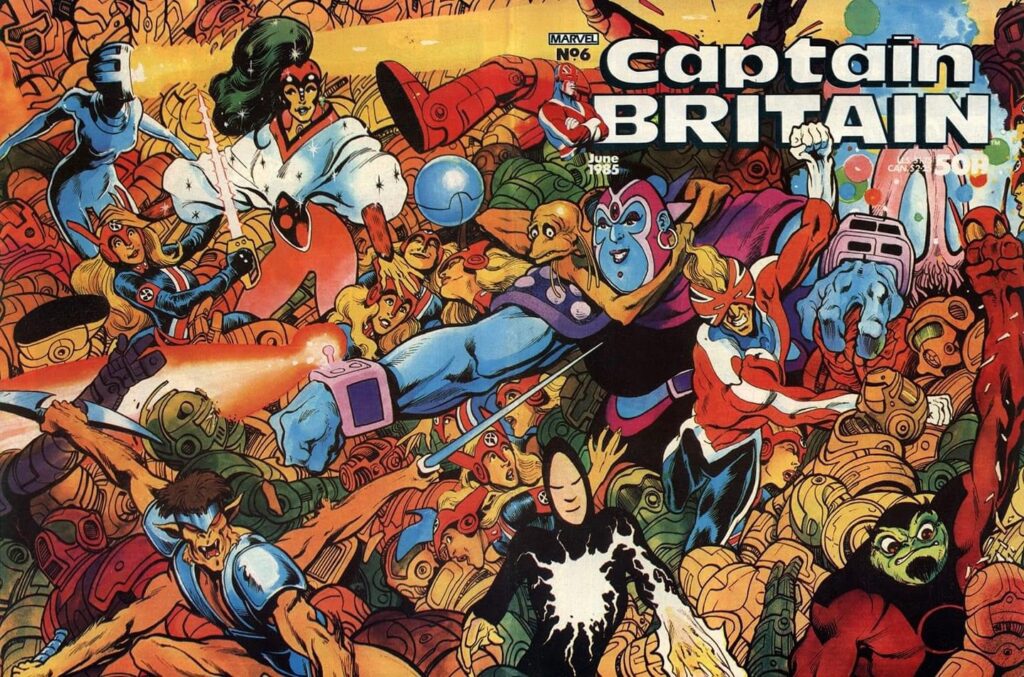 1980s’ Captain Britain No. 6, cover art by Alan Davis ©️ Marvel Comics