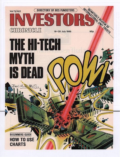 Investors Chronicle, 19-25 July 1985, vol 73/922  - cover by John M. Burns