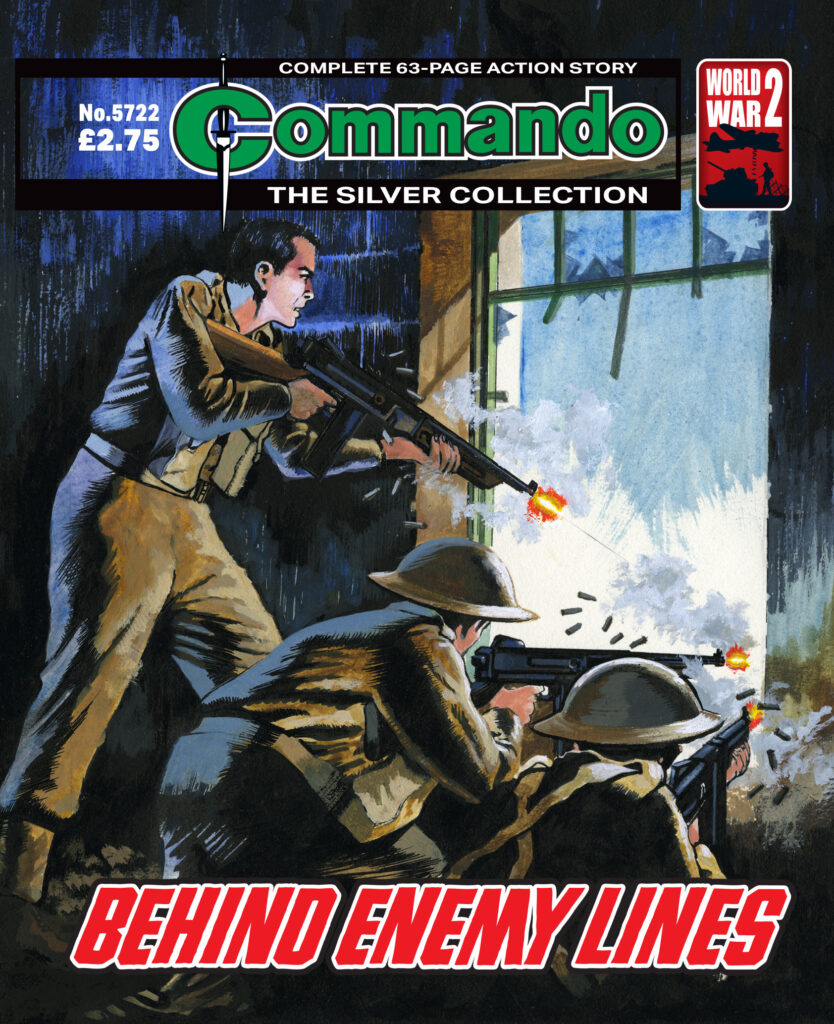 Commando 5722: Silver Collection: Behind Enemy Lines
Story: Staff | Art: Ruiz| Cover: CG Walker
First Published 1981 as Issue 1552