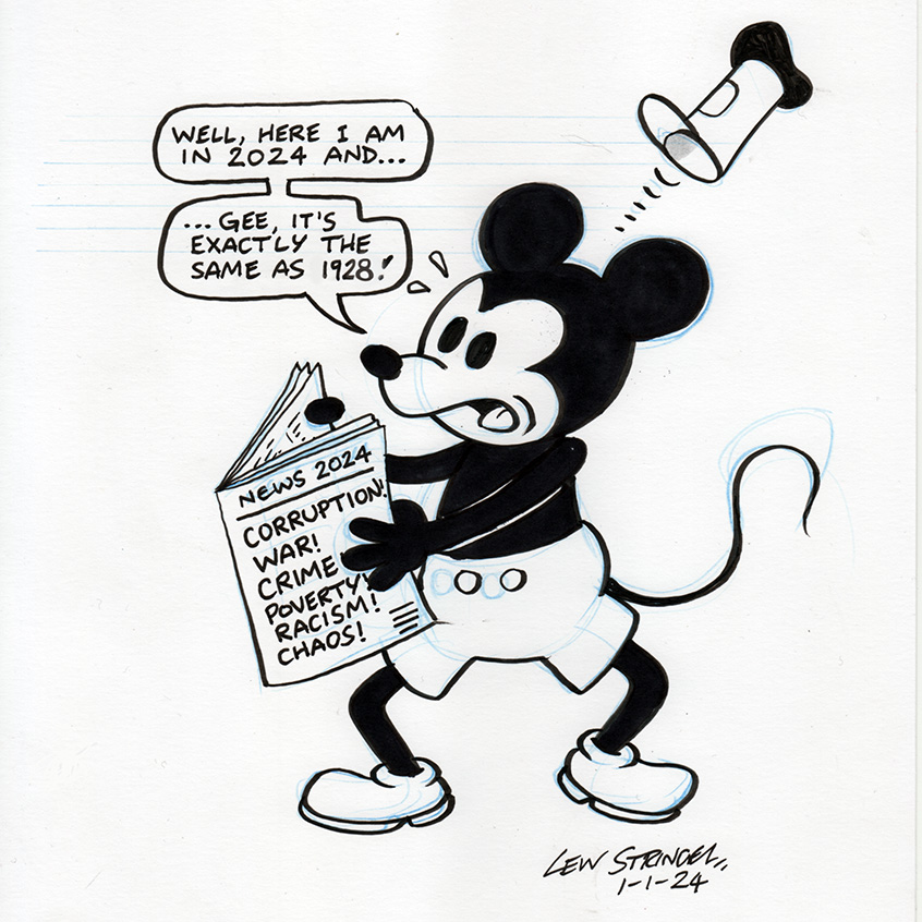Steamboat Willie by Lew Stringer
