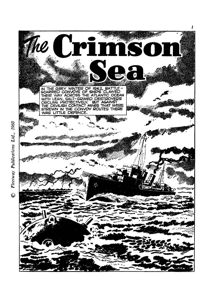 War Picture Library 50 - The Crimson Sea, written Donne Avenell, art by Hugo Pratt