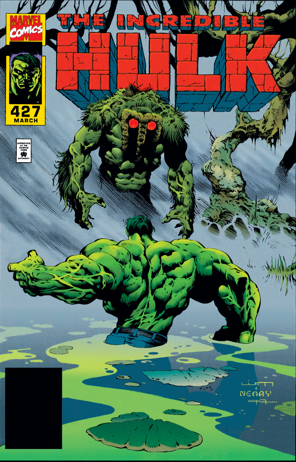 The Incredible Hulk 427 (1995). Cover by Liam Sharp and Paul Neary