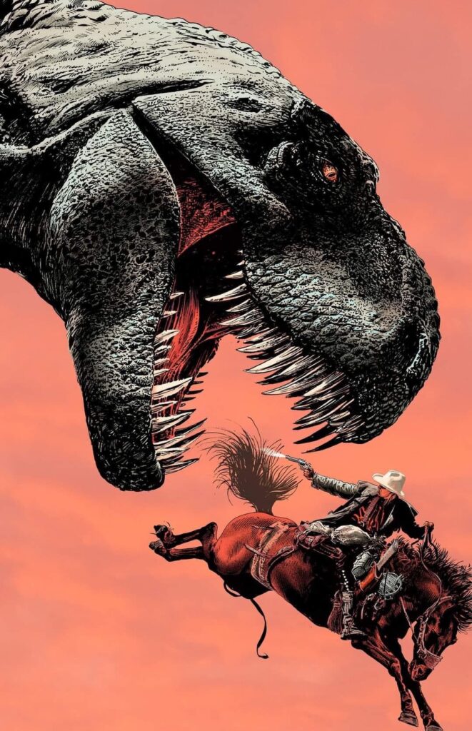 Art for Dinosaurs vs Cowboys by Jimmy Broxton