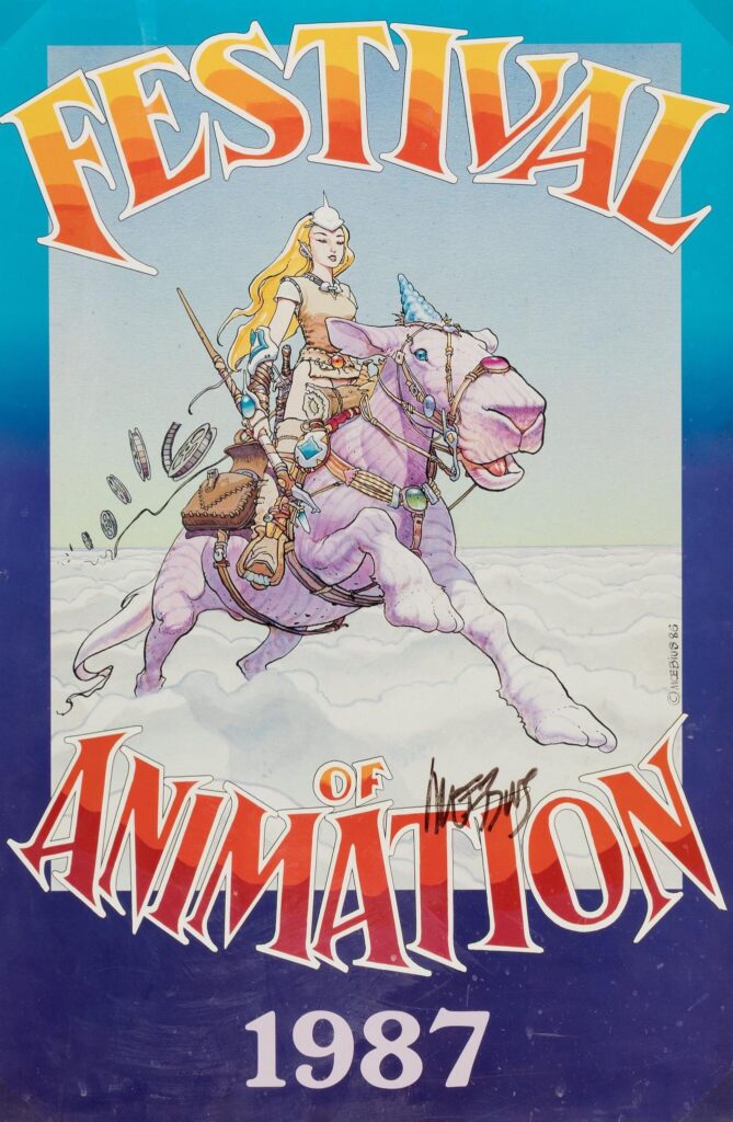 Moebius poster for Spike & Mike's Festival of Animation 1987