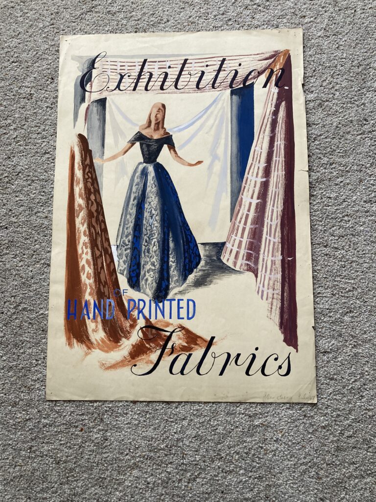 A faux exhibition poster by John Armstrong, created during his college days in the 1940s