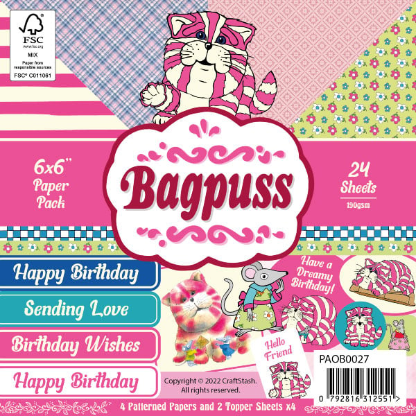 Practical Publishing - Bagpuss Topper & Paper Pack Perfect Bagpuss Background 