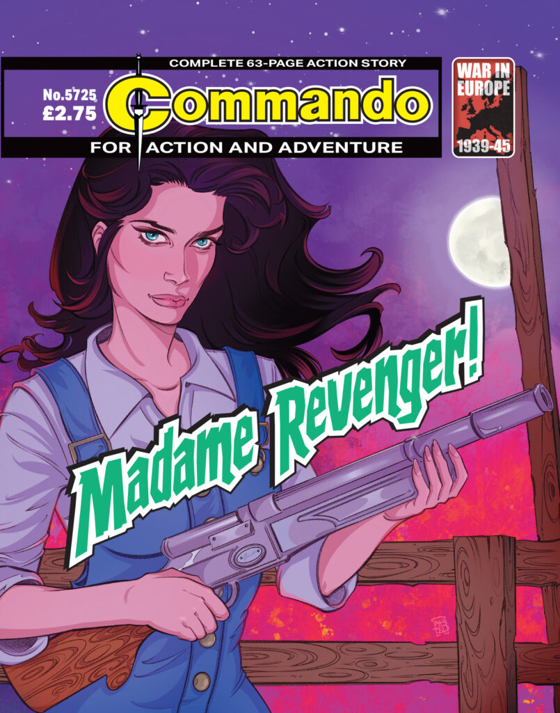 Commando 5725: Action and Adventure: Madame Revenger!
Story: Heath Ackley| Art: Alberto Navajo | Cover: Anna Morozova