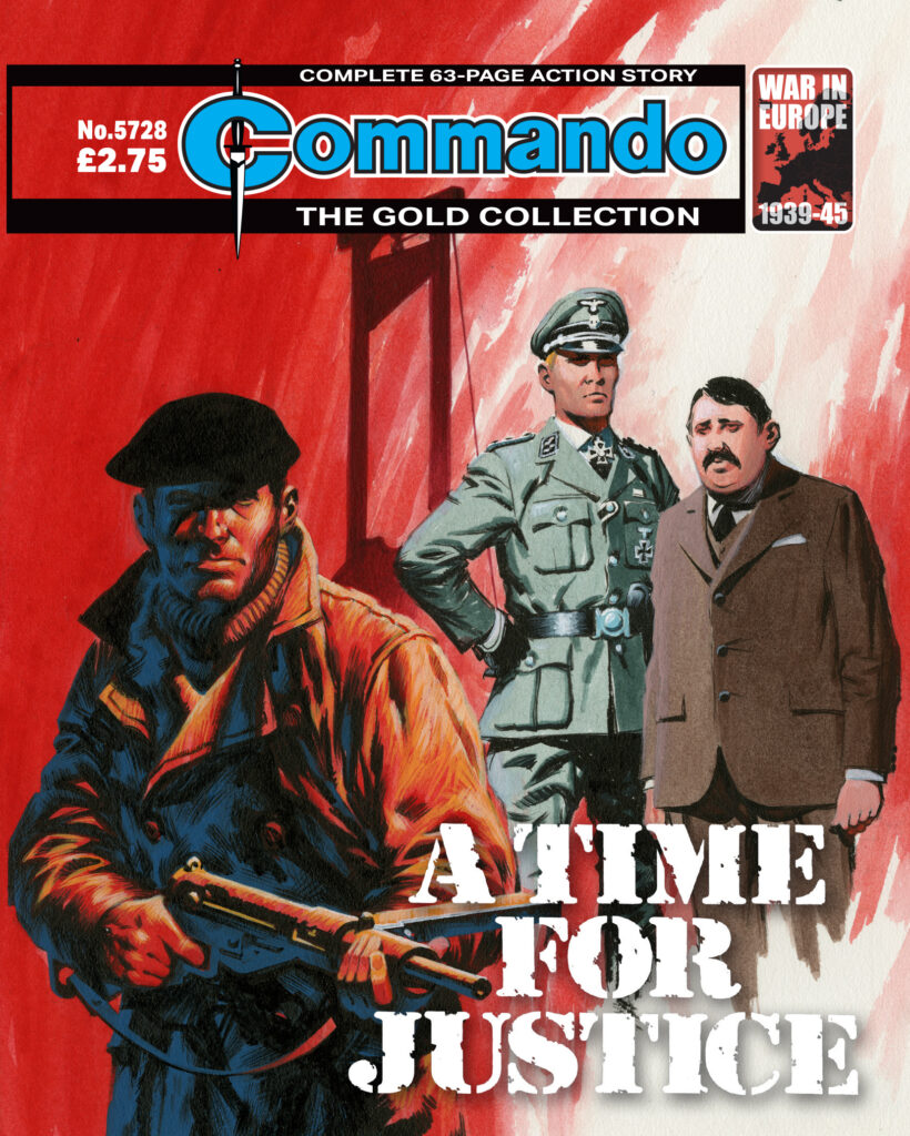 Commando 5728: Gold Collection: A Time for Justice
Story: Mary Feldwick | Art: Enriquez | Cover: Ian Kennedy
First Published 1980 as Issue 1470