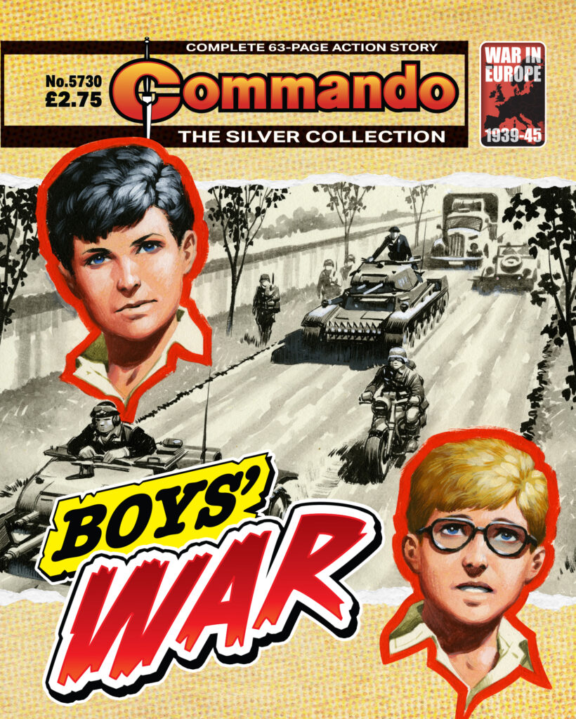 Commando 5730: Silver Collection: Boys’ War
Story: Mary Feldwick | Art: Ruiz | Cover: Ian Kennedy
First Published 1980 as Issue 1472