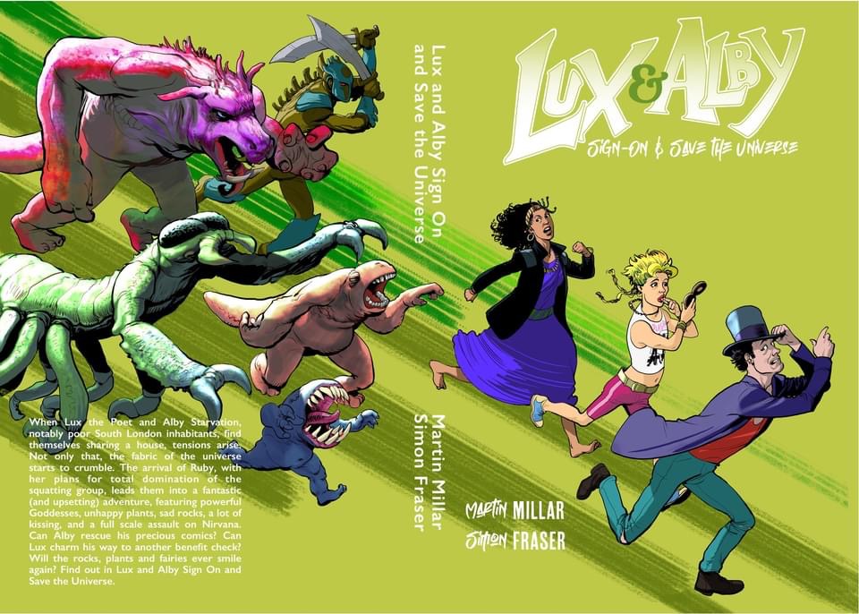Lux and Alby Sign On and Save the Universe, by Martin Millar and Simon Fraser