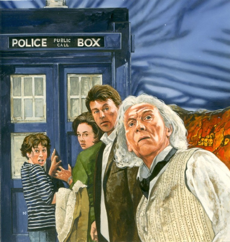 Art for an unpublished audio book adaptation of "Doctor Who - An Unearthly Child", announced in 2013. Art by Nick Spender