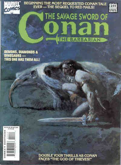 The Savage Sword of Conan #211, edited by Richard Ashford
