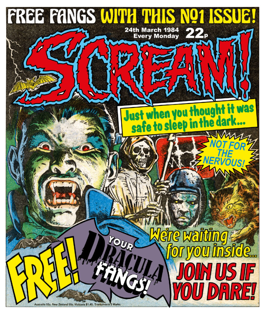 The cover of the first issue of Scream