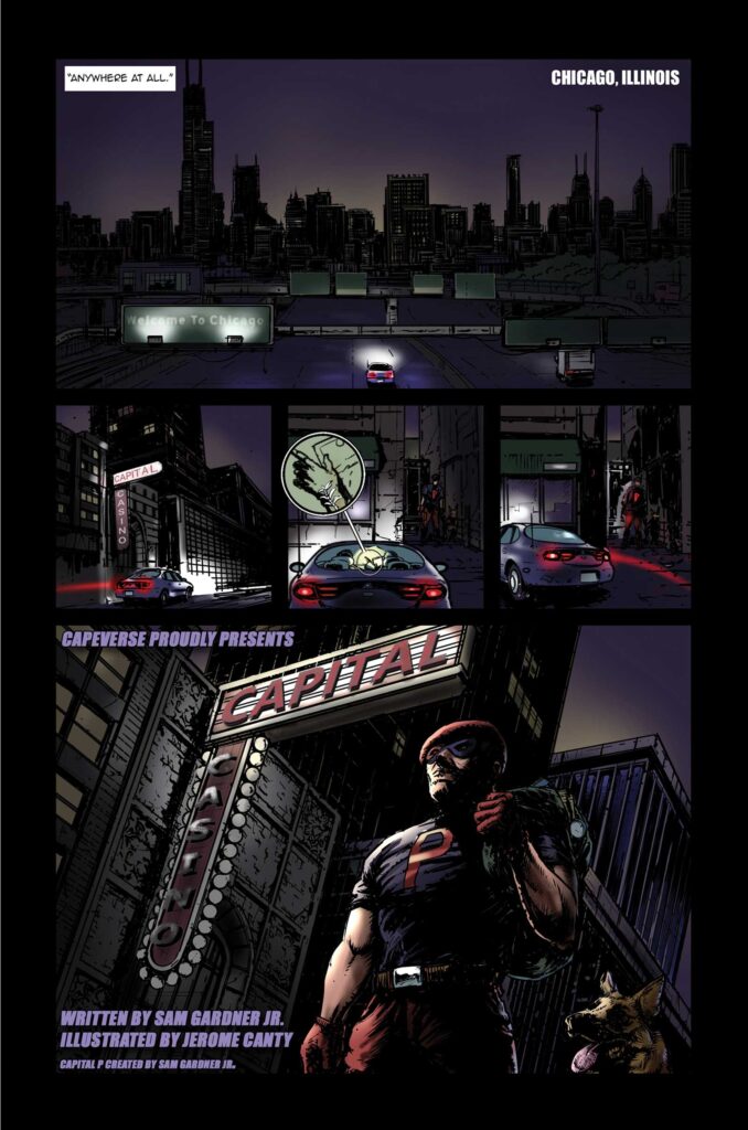 Capital P #1 by Sam Gardner Jr and Jerome Canty - Sample Page (Capeverse Comics, 2024)