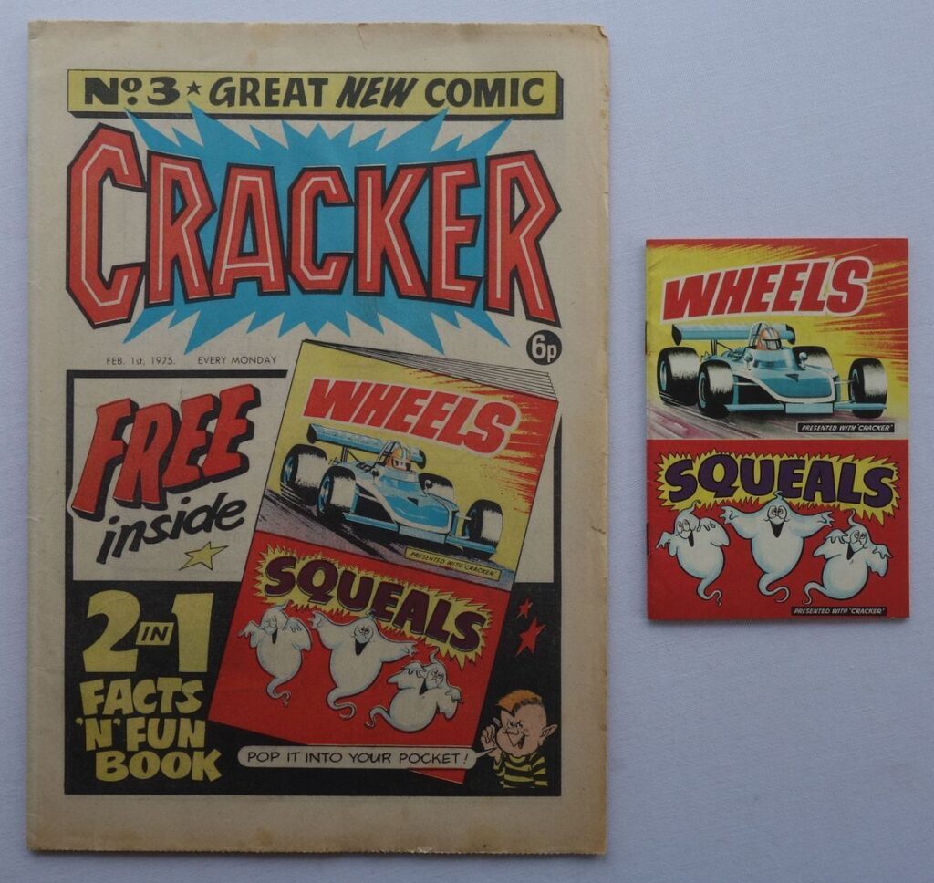 Cracker No. 3 cover dated 1st February 1975 With Free Gift Facts 'n' Fun book