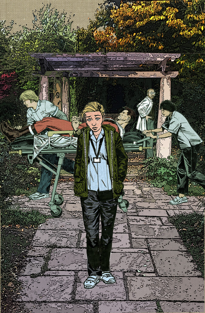 Paranoid Gardens #6 - Cover Rough by Chris Weston