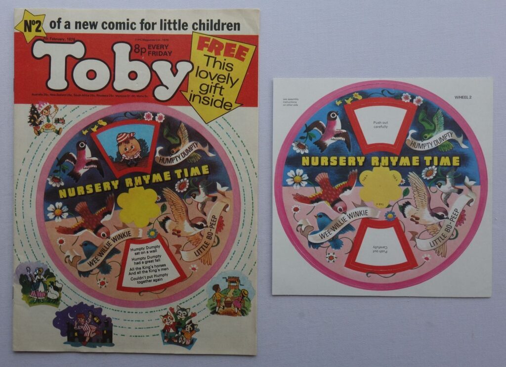 Toby No. 2, cover dated 7th February 1976 With Free Gift - Nursery Rhyme Time
