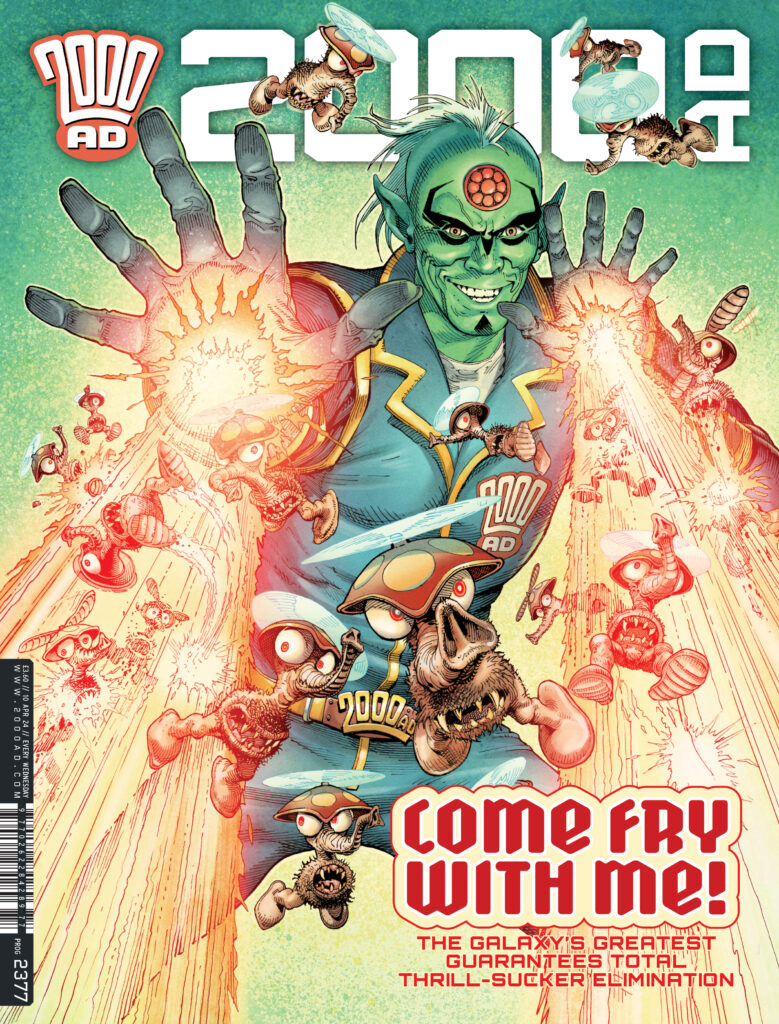 2000AD 2377 - cover by Cliff Robinson and Dylan Teague