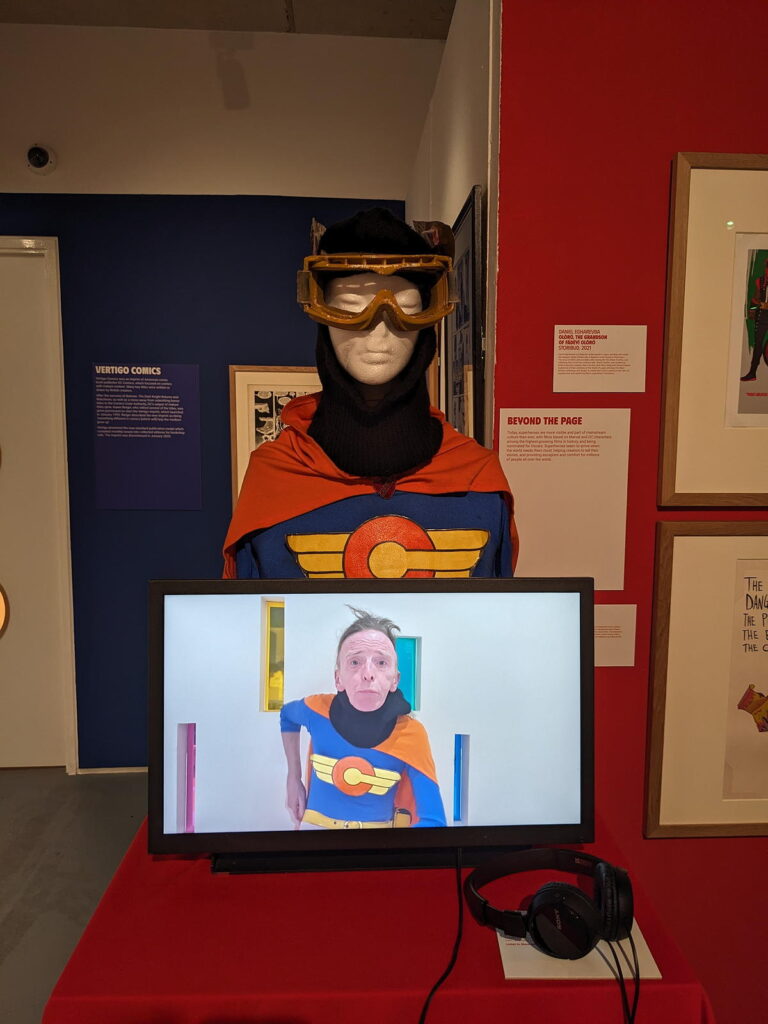 Beyond the Page, part of the Cartoon Museum's "Heroes" exhibition (2024)