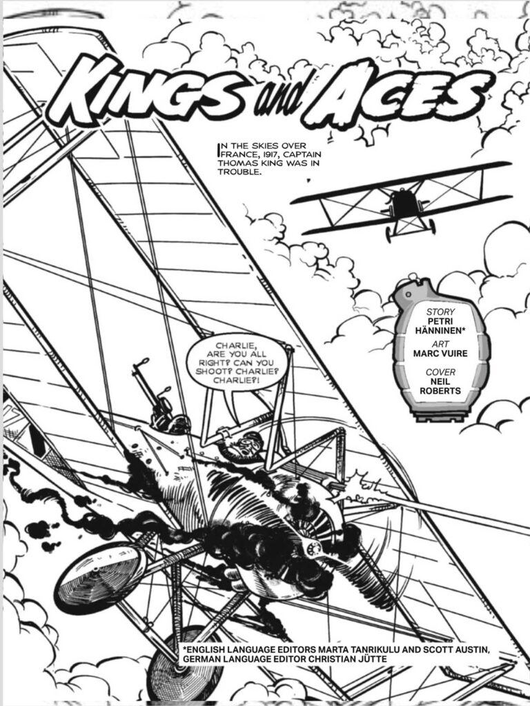 Commando 5739: Home of Heroes: King sand Aces Story: Petri Hanninen | Art: Marc Viure | Cover: Neil Roberts