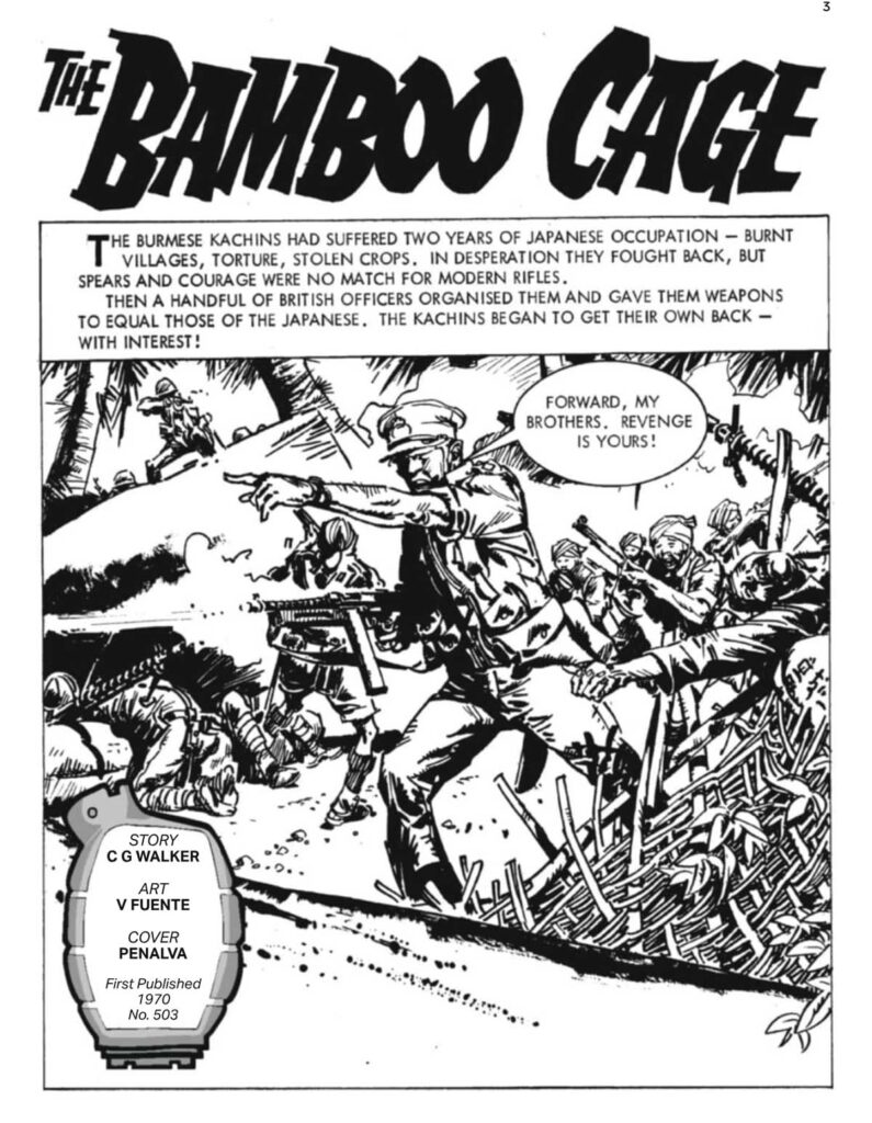 Commando 5740 - Gold Collection: The Bamboo Cage Story: CG Walker | Art: V Fuente | Cover: Penalva First Published 1970 as Issue 503
