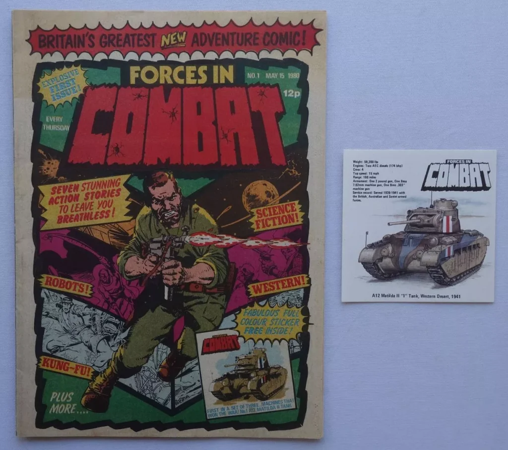 Marvel UK's Forces in Combat #1 With Free Gift, cover dated 15th May 1980