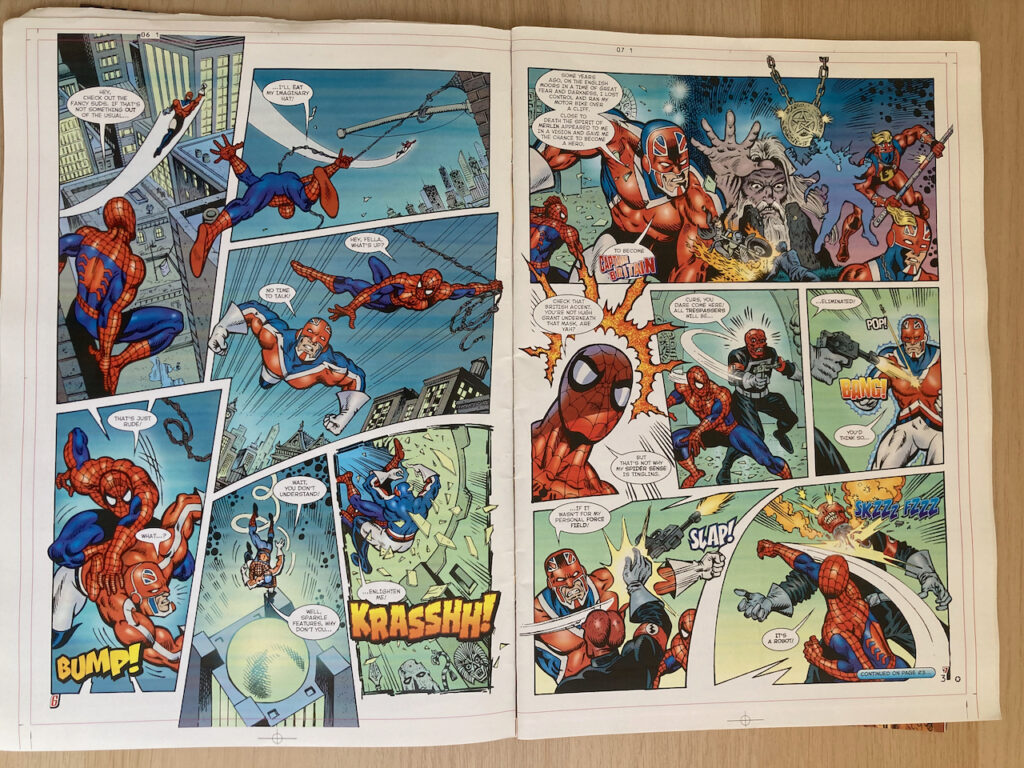 Art from Panini UK's Spectacular Spider-man #114, pencils by Jon Haward