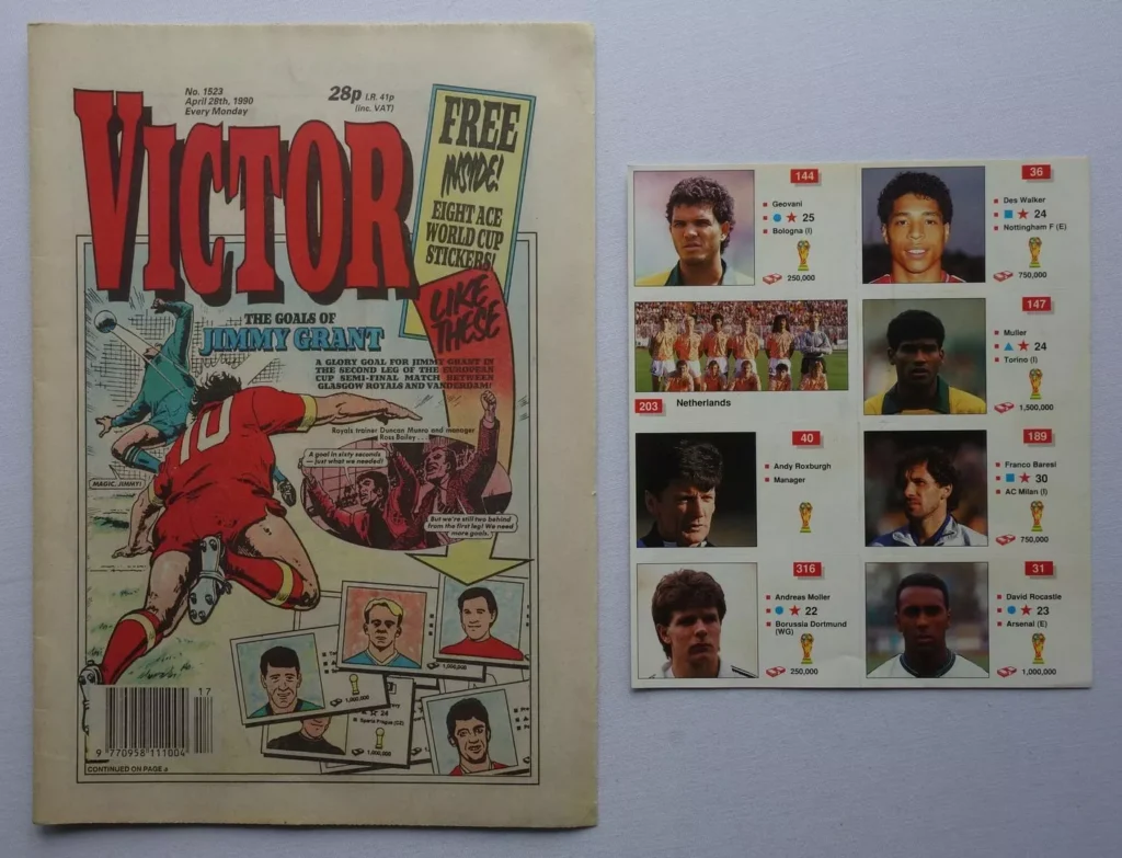 Victor No. 1523, cover dated 28th April 1990, With Free Gift