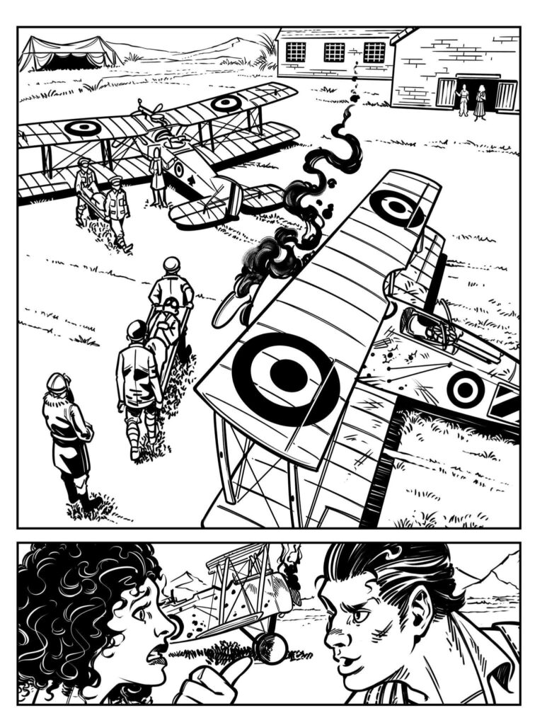 Interior art for Commando 5739, "Kings and Aces" by Marc Viure