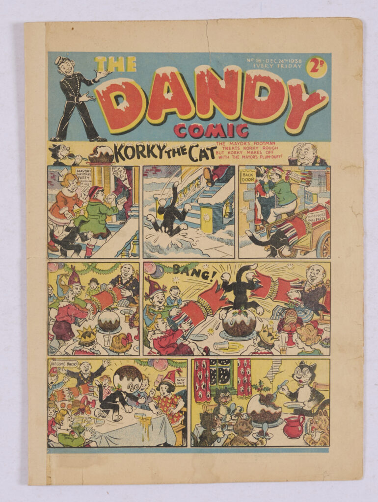 The Dandy No. 56, cover dated 245h Decmber 1938 - second Christmas issue