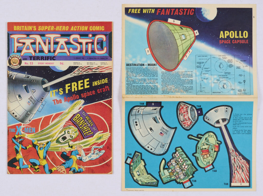 Fantastic 53, cover dated 17th February 1968, With Free Gift - a Apollo Spacecraft Capsule