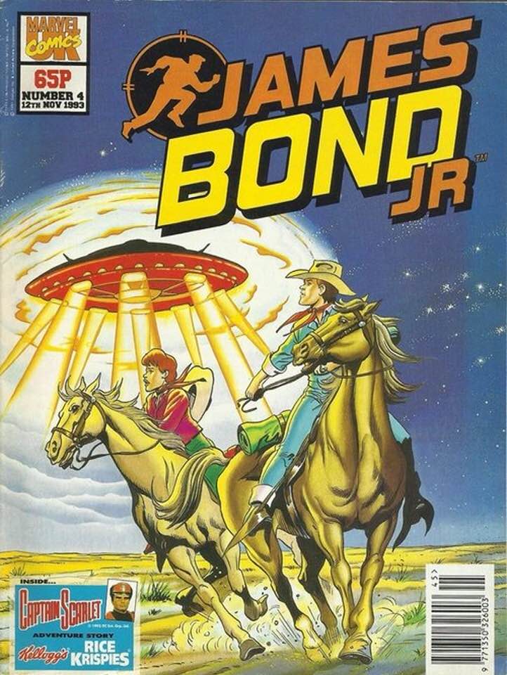 James Bond Jr #4, cover coloured by John Micheal Burns