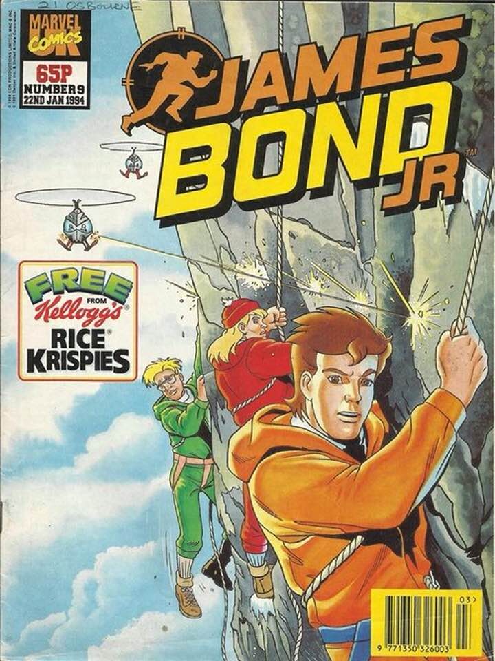 James Bond Jr #9, cover coloured by John Micheal Burns