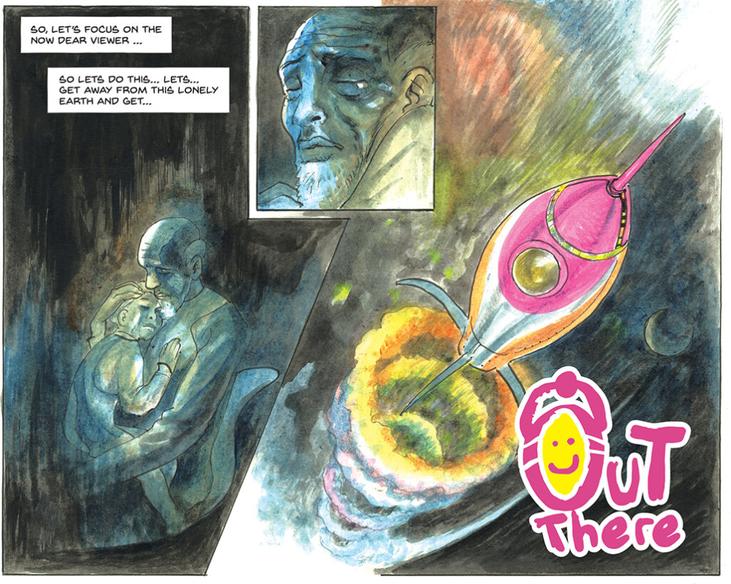 Out There (Pig Dog Press, 2024) - Sample Art