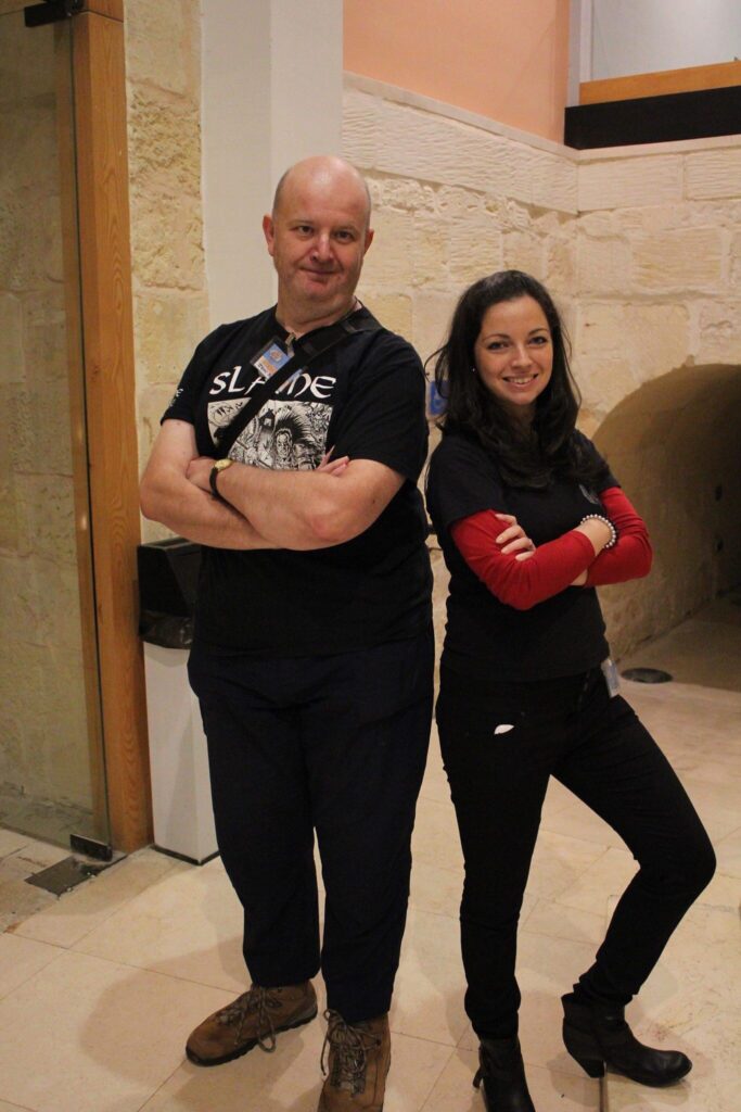 Jon at Malta Comic Con 2013, striking a self effacing Avengers pose with one of the event’s many attendees. It was Jon’s most successful event ever, celebrating the release of the Tales of the Buddha collection 