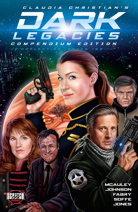Claudia Christian’s Dark Legacies - The Compendium Edition - cover by Si Chinook