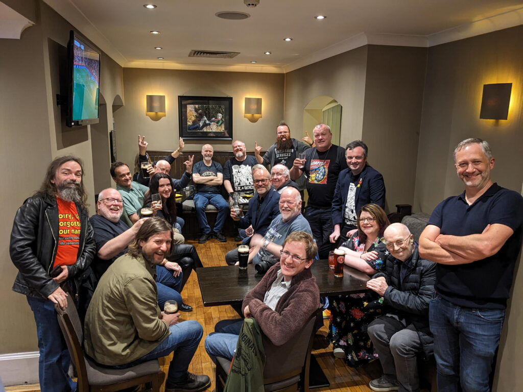 The gang's all here! Comic creators anf fans gather during Enniskillen Comic Fest. Photo: James Bacon