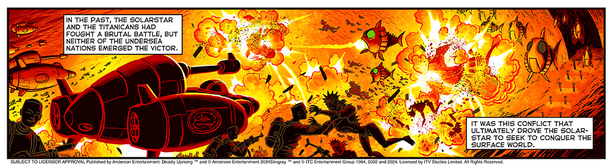 Stingray - Deadly Uprising - The Undefeated, art by Matt Brooker (Anderson Entertainment, 2024)