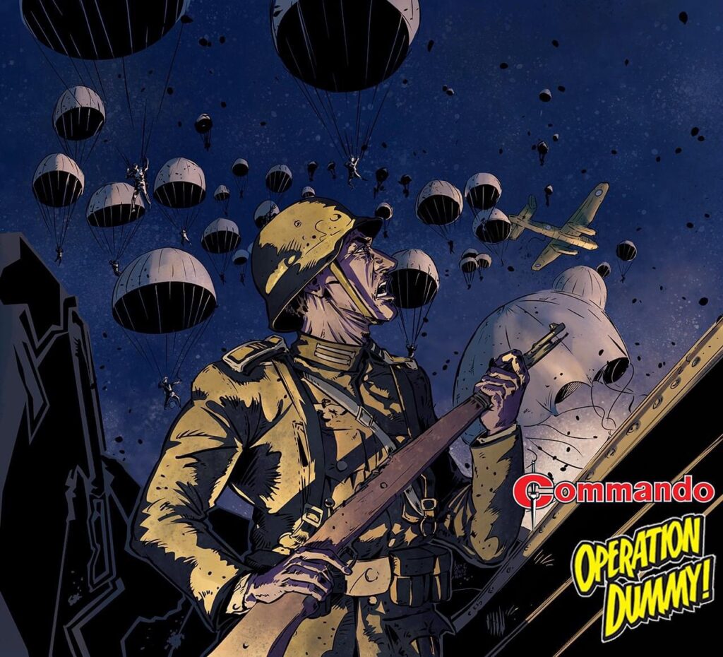 Commando 5757: Action and Adventure - Operation Dummy! Story: Dominic Teague | Art: Alejandro García Mangana | Cover: Alejandro Perez Mesa