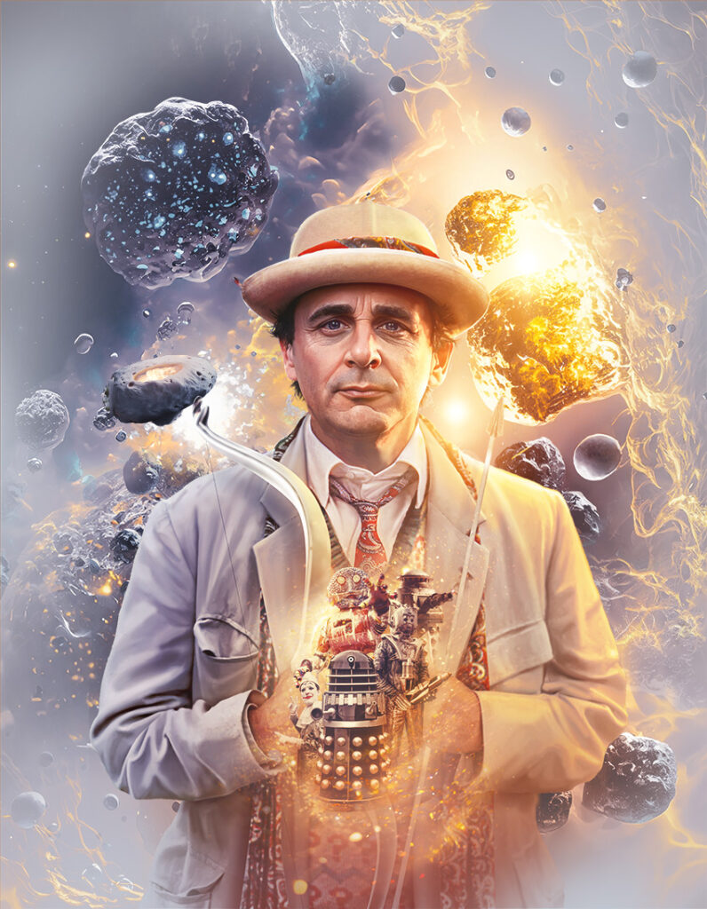 Doctor Who: The Collection - Season 25 Blu-Ray - cover art by Lee Binding