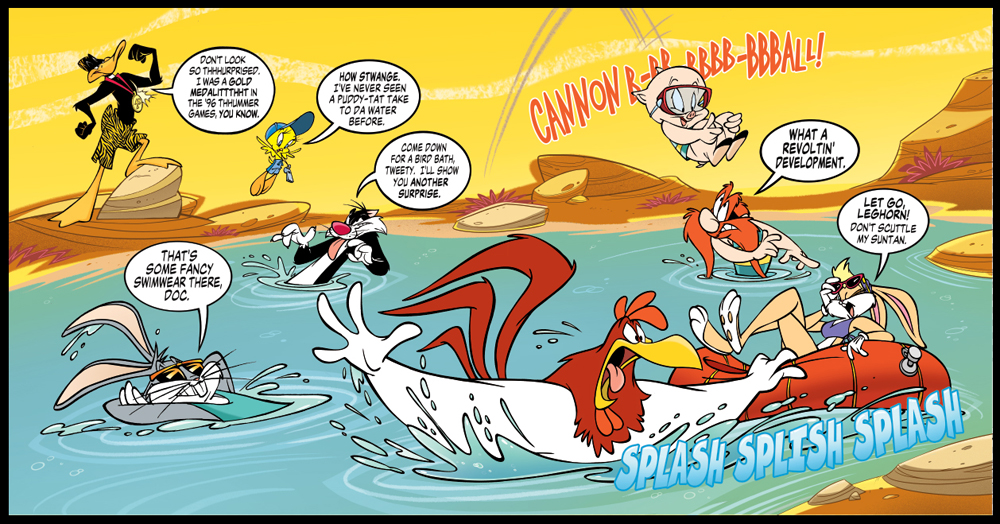 Art for DC Comics Looney Tunes title, by Dave Santana