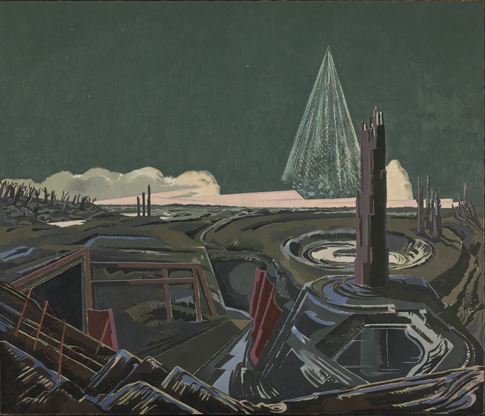 "A Night Bombardment" by Paul Nash | Image: National Gallery of Canada - Transfer from the Canadian War Memorials, 1921