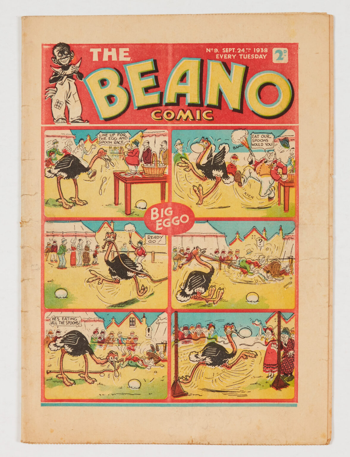 First issue of The Beano, with only known surviving Free Gift, offered ...