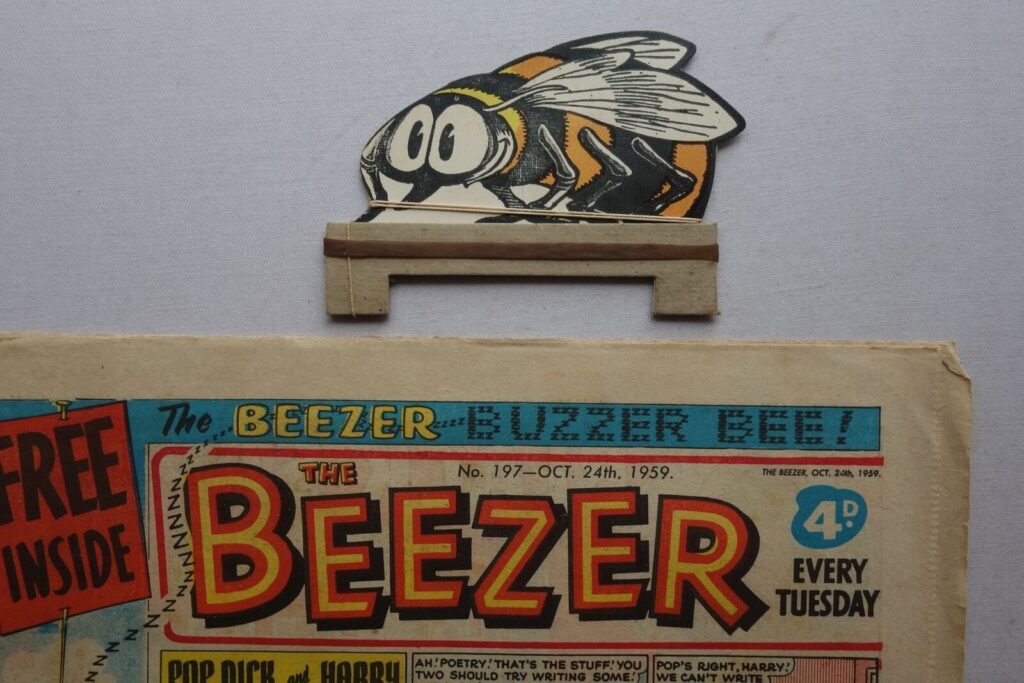 The Beezer No. 197, cover dated 24th October 1959 - rare "Buzzer Bee" Free Gift
