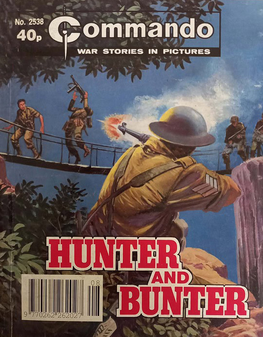 Commando 2358 - Hunter and Bunter - cover by Manuel Benet