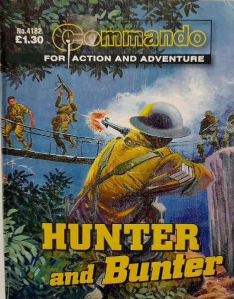 Commando 4182 - Hunter and Bunter - cover by Manuel Benet
