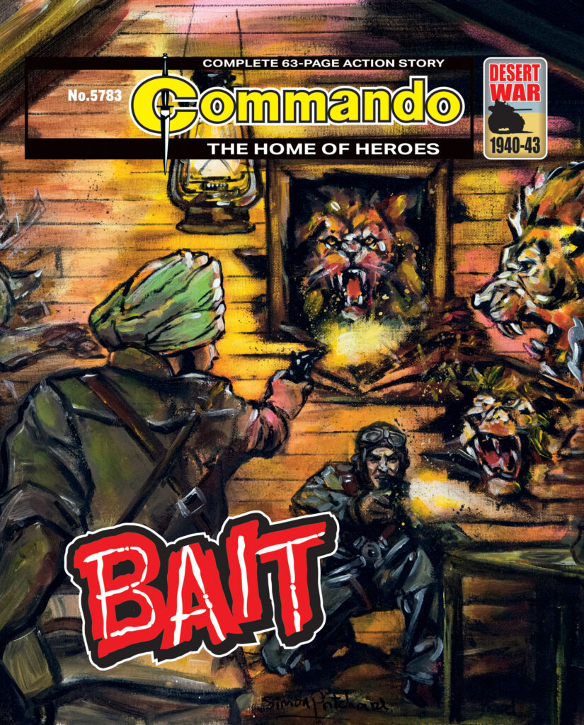Commando 5783: Home of Heroes: Bait
Story: James Moran | Art: Alberto Saichann | Cover: Simon Pritchard