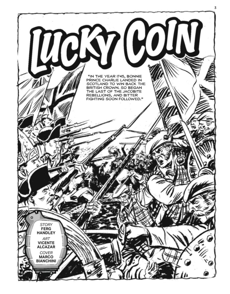 Commando 5785: Action and Adventure: Lucky Coin Story: Ferg Handley | Art: Vicente Alacazar | Cover: Marco Bianchini