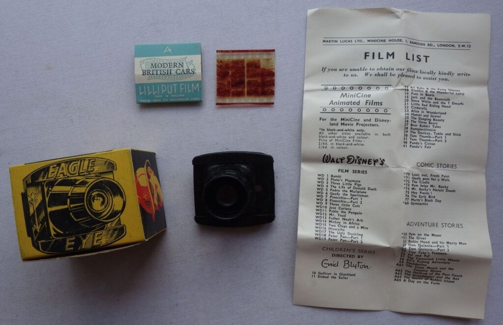 "Eagle Eye Mini-Cine Viewer" with Slide, in Original Box with Leaflet (Martin Lucas, 1950s)