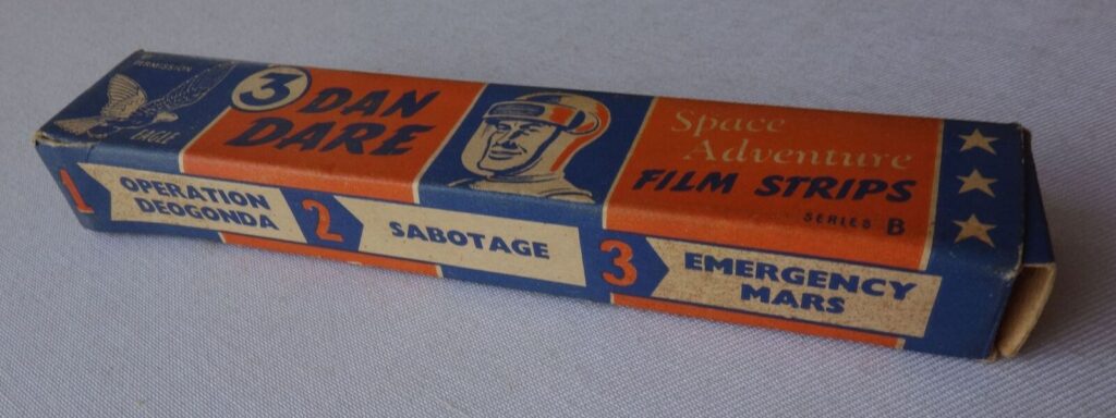 S.E.L. Television Viewer in Original Box c1950s/1960s with "Dan Dare"  Eagle comic strips